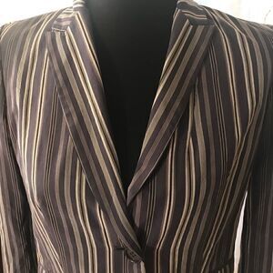 Calvin Klein Size 2 Stripped Jacket!